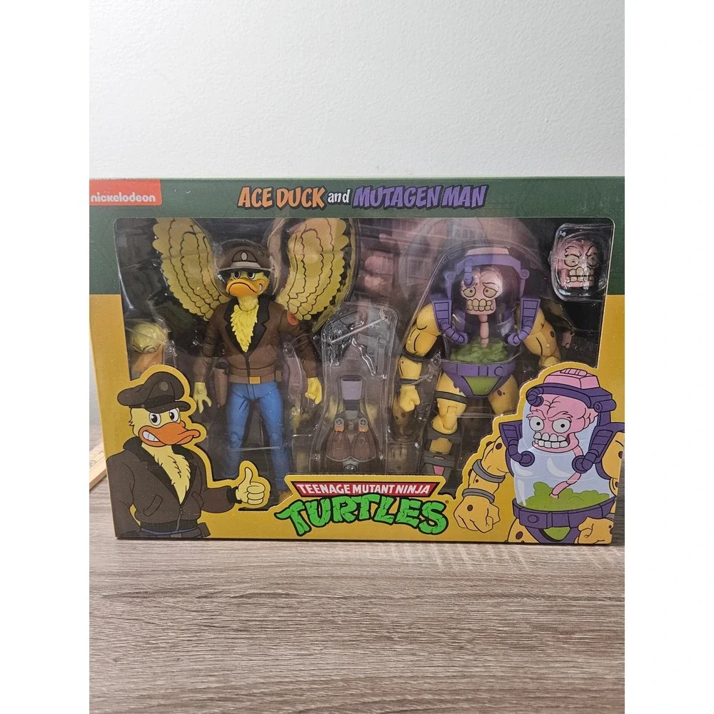 NECA TMNT Ace Duck and Mutagen Man Action Figure 2-Pack Nickelodeon New